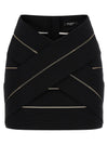 Balmain V-shaped Waist Skirt