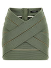 Balmain V-shaped Waist Skirt