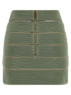 Balmain V-shaped Waist Skirt
