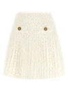 Balmain Plumetis Tweed Skirt