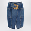 Balmain Denim skirt with belt