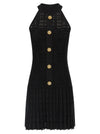 Balmain Tartan Knit Dress