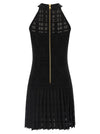 Balmain Tartan Knit Dress