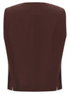 Alberto Biani Viscose And Linen Vest