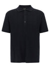Balmain Monogram Knit Polo Shirt