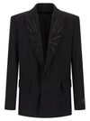 Balmain Crystal Blazer
