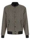 Balmain Monogram Reversible Bomber Jacket