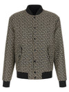 Balmain Monogram Reversible Bomber Jacket