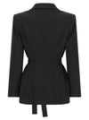 Elisabetta Franchi Stretch Satin Blazer