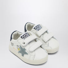  Golden Goose Baby Old School sneakers in white/light blue/navy