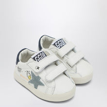  Golden Goose Baby Old School sneakers in white/light blue/navy
