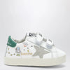 Golden Goose Old School sneakers in white leather with astronaut detail