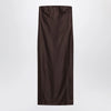 LouLou De Saison Brown Giulia bustier dress