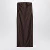 LouLou De Saison Brown Giulia bustier dress