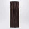 LouLou De Saison Brown Giulia bustier dress