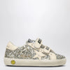 Golden Goose Old School Sneakers in platinum/cream glitter
