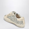 Golden Goose Old School sneaker in platinum/cream glitter