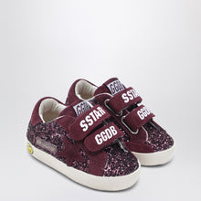  Golden Goose Old School sneakers in burgundy glitter