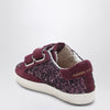 Golden Goose Old School sneakers in burgundy glitter