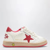Golden Goose Ball Star sneakers in white/red