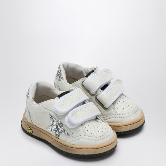 Golden Goose Ball Star white/glitter platinum sneaker