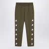 Golden Goose Dark green jogging trousers with stars