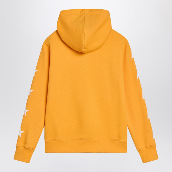 Golden Goose Mustard yellow zip-up sweatshirt with stars
