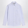 Golden Goose White/blue striped shirt with logo