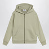 Golden Goose Sage green zip-up sweatshirt with stars