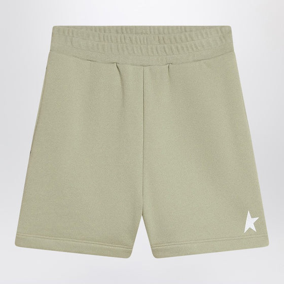 Golden Goose Sage green shorts in cotton blend