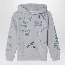  Golden Goose Gray hoodie with all over prints