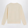 Golden Goose Ivory crewneck sweatshirt with logo
