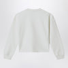 Golden Goose White cotton sweatshirt with rhinestones