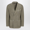 Santaniello Double-breasted sage green jacket