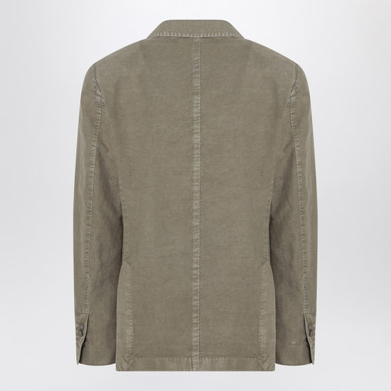 Santaniello Double-breasted sage green jacket