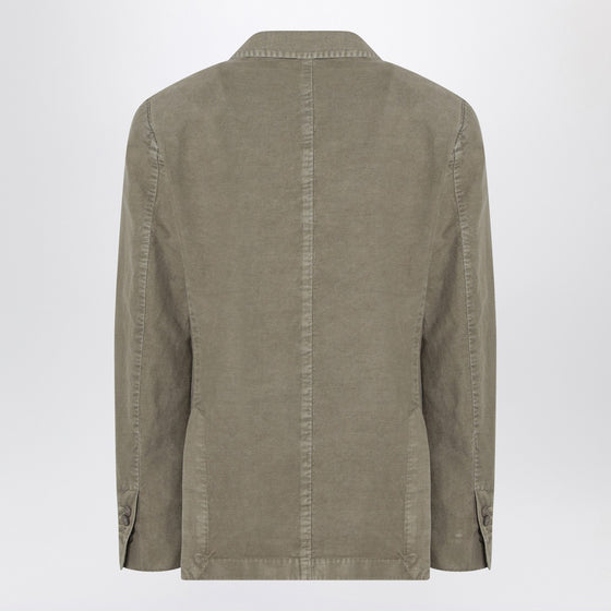 Santaniello Double-breasted sage green jacket