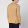 Santaniello Walnut-coloured single-breasted jacket in cotton