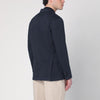 Santaniello Blue single-breasted jacket in cotton