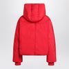 Sportmax Red water-repellent cropped down jacket
