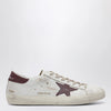 Golden Goose Super-star Sneakers white/burgundy vintage effect