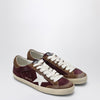 Golden Goose Bordeaux/white/brown Super Star sneaker