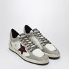 Golden Goose Ball Star sneaker white/taupe/burgundy
