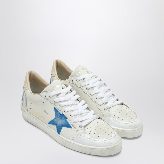 Golden Goose White/bluette/wood ash Ballstar sneakers