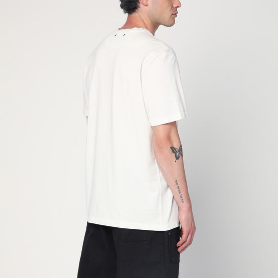 Golden Goose Ivory T-shirt with logo print