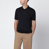 Golden Goose Black wool polo shirt