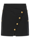 Elisabetta Franchi Jewel Button Skirt