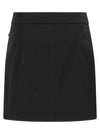 Elisabetta Franchi Jewel Button Skirt
