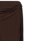 Elisabetta Franchi Shiny Viscose Skirt