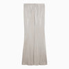 Max Mara Studio Long beige linen-blend skirt