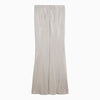 Max Mara Studio Long beige linen-blend skirt